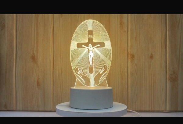 Lampe LED Religieuse 3D
