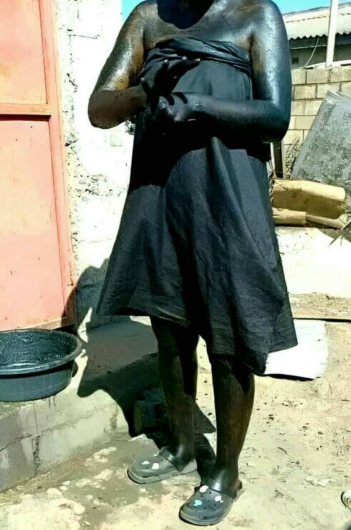 Activated charcoal scrub