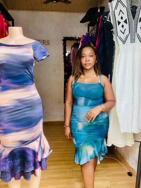 Robe Cocktail Évasée Femme