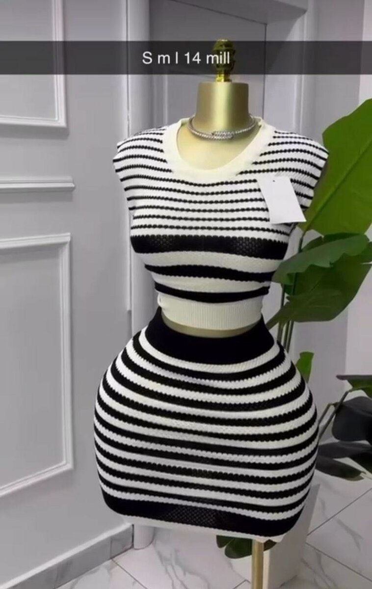 Robe rayée élégante