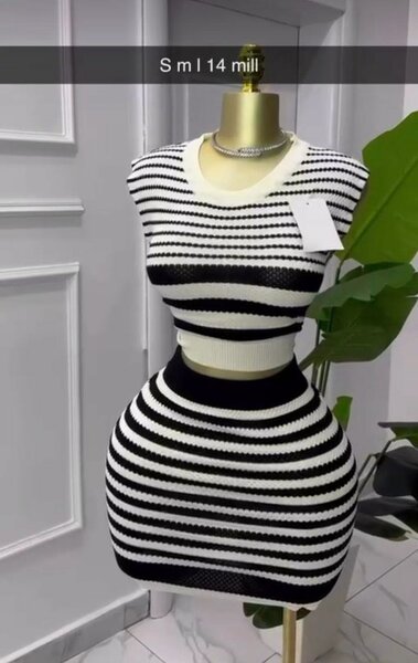 Robe rayée élégante