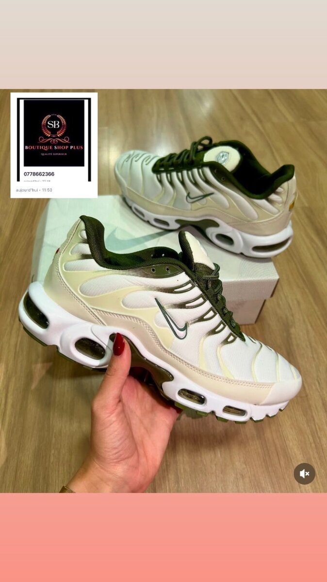 Basket Nike tn authentique avec sa boîte