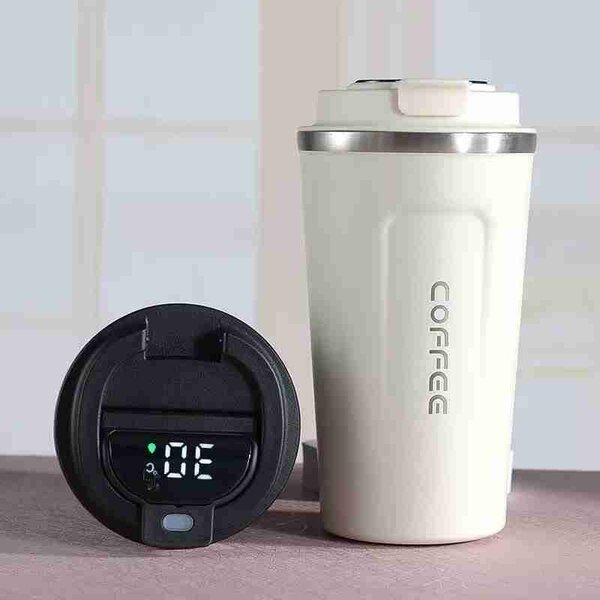 Coffee Mug with temperature display sensor