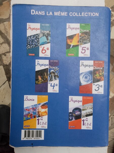 Livre La Physique et Chimie