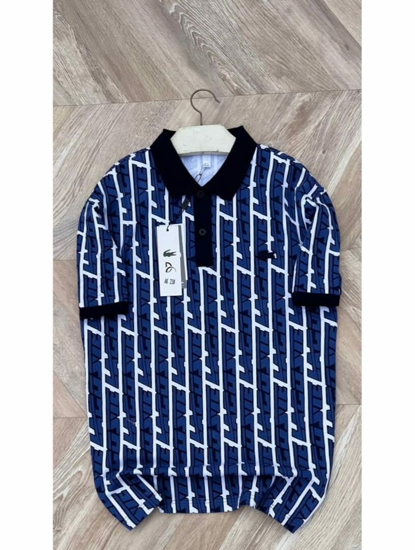 Polo à Motifs Graphiques Homme