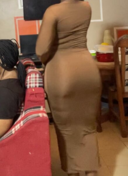 Robe moulante marron