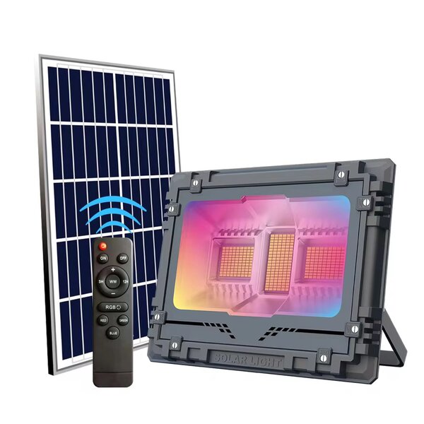 Projecteur LED Solaire RGB Extérieur