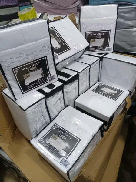 Pure white bedsheets