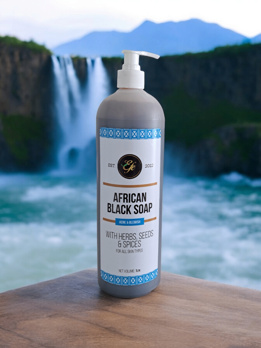 Acne & Blemish Cleanser African Black Soap 1.2 Ltrs