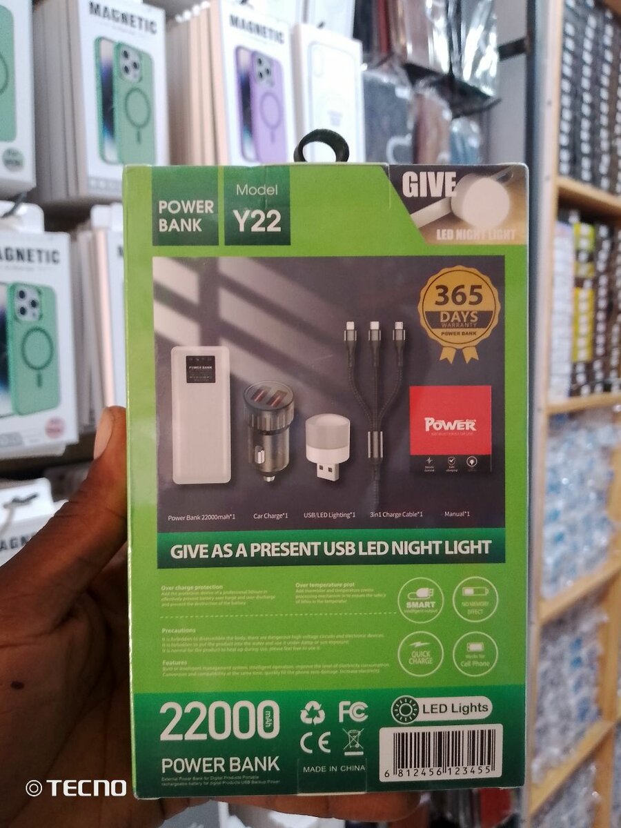 Power Bank Y22 22000mAh