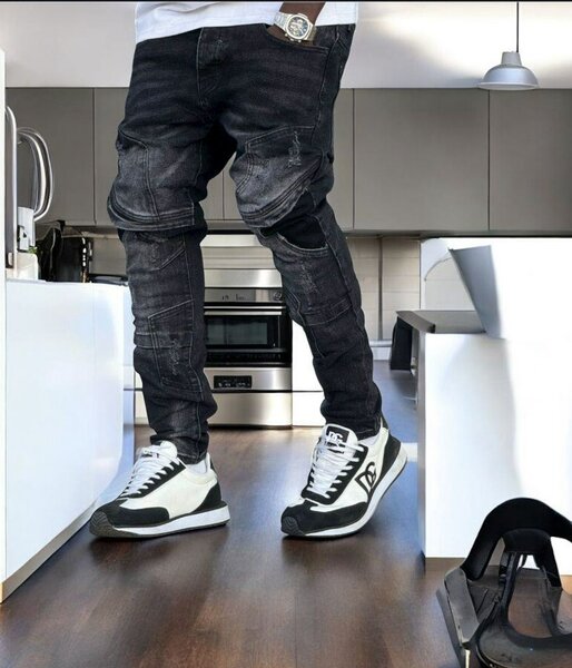 Jean cargo homme robuste