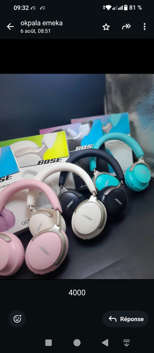 Casque sans fil Bose coloré