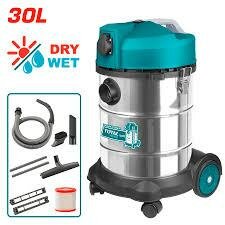 Vacuum cleaner for wet and dry cleaning