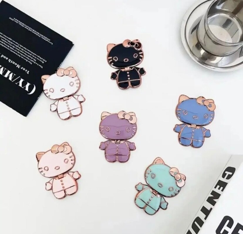 Universal Cute Cartoon Hello Kitty Phone Holder, Portable Hi