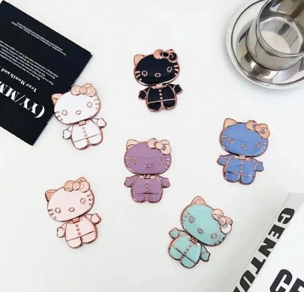 Universal Cute Cartoon Hello Kitty Phone Holder, Portable Hi