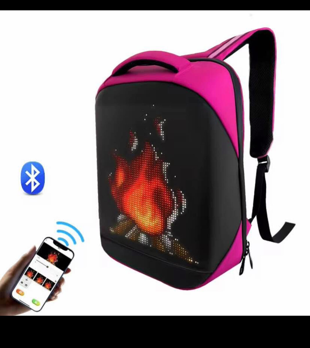 Sac à dos LED connecté tendance