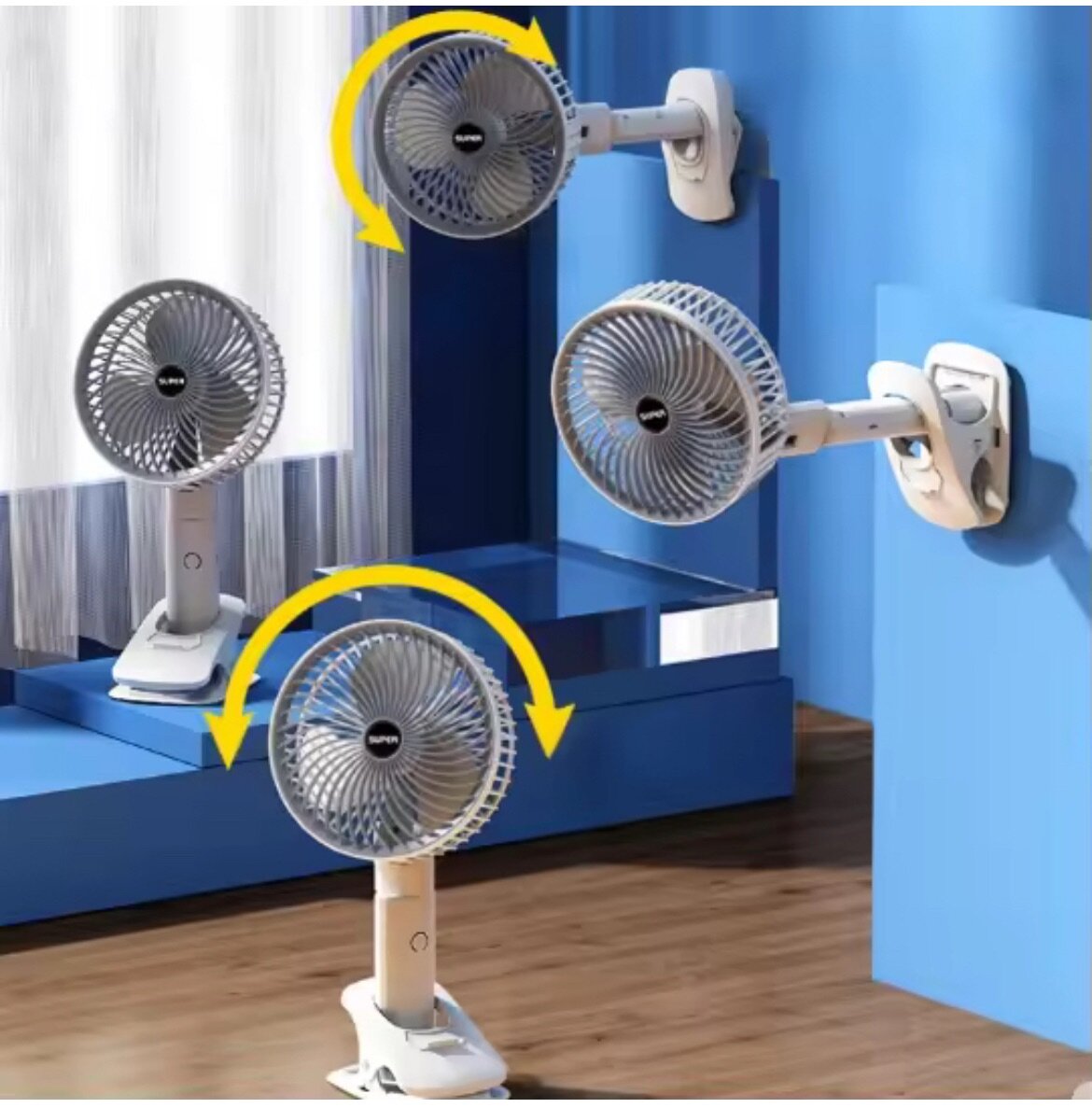 Ventilateur portable multifonction