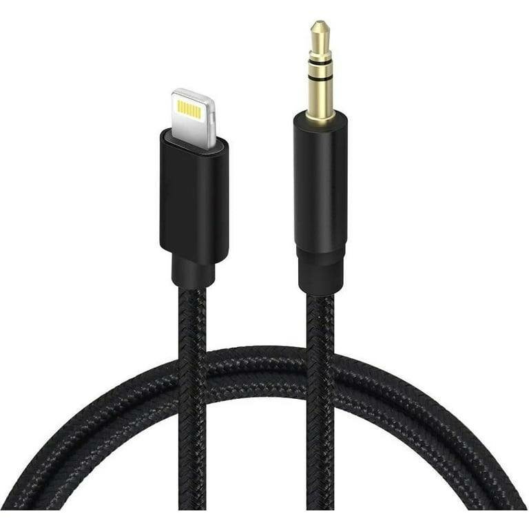 Car Aux Cable, Aux Cord Compatible with iPhone/iPad Nylon Br