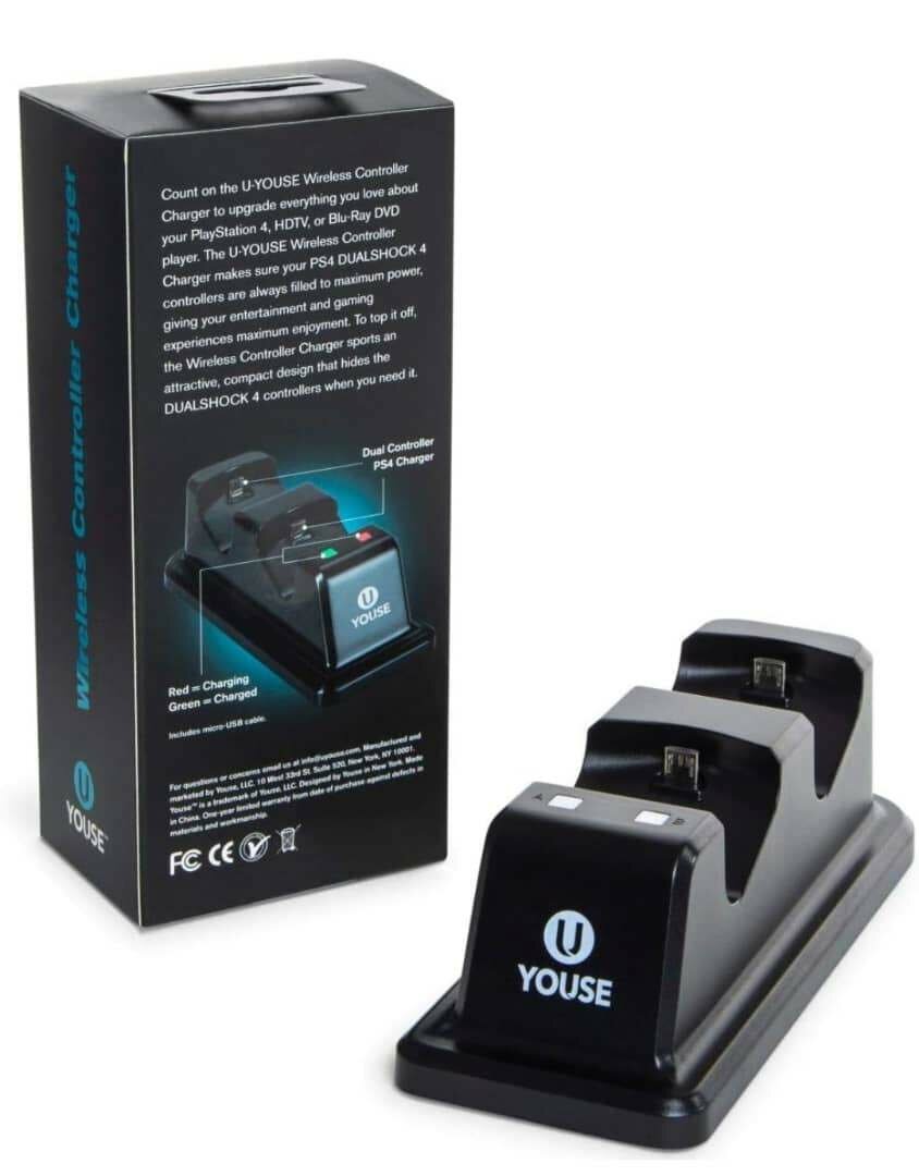 Chargeur de manette 2 en 1 PS4
