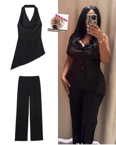 Ensemble élégant asymétrique