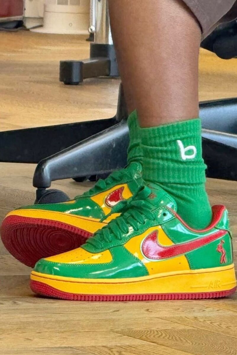 Baskets multicolores rétro