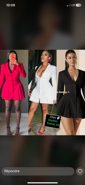 Robe Blazer Élégante Femme