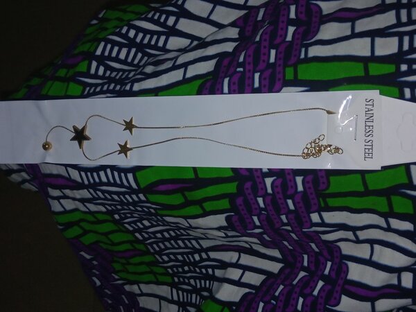 Collier en acier inoxydable étoiles