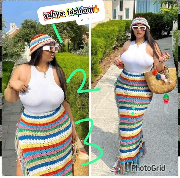 Ensemble crochet bohème femme