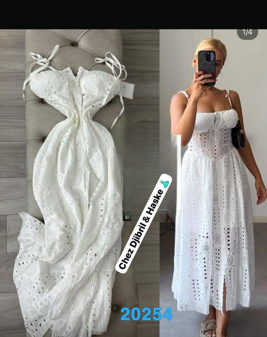 Robe moulante a fente