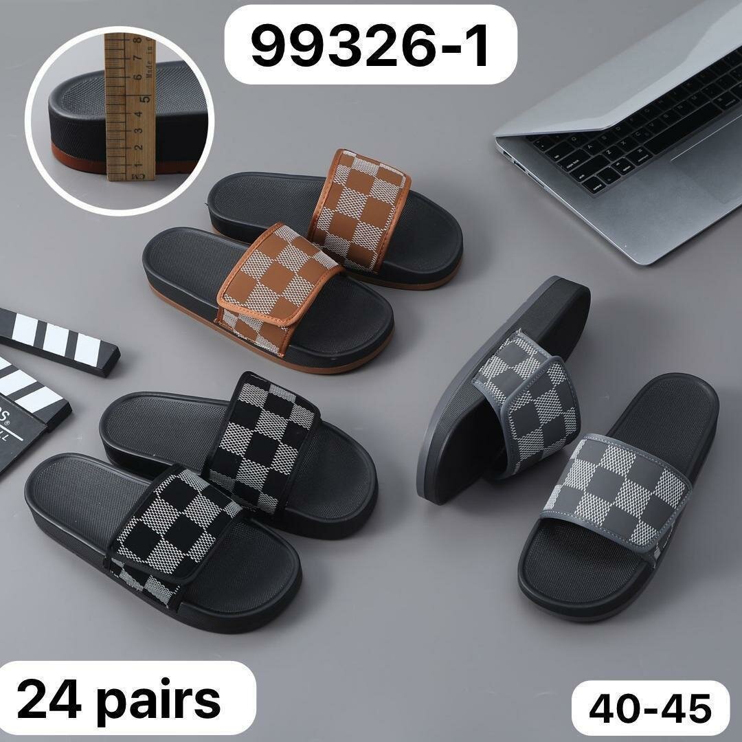 Sandales décontractées motif damier