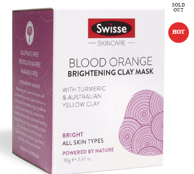 Swisse Blood Orange Brightening Clay Mask