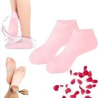1 Pair Silicone Socks for Dry Cracked Feet, Silicone Moisturizing Socks for Women,Foot Spa Pedicure Silicone Socks