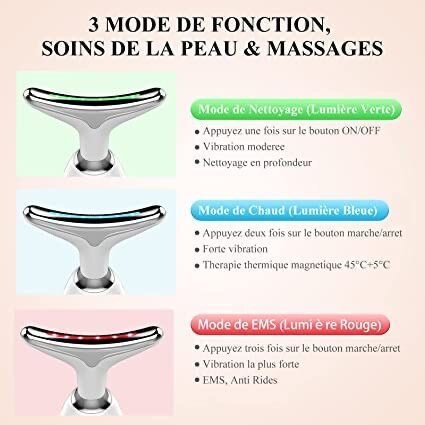 Massage visag et double menton