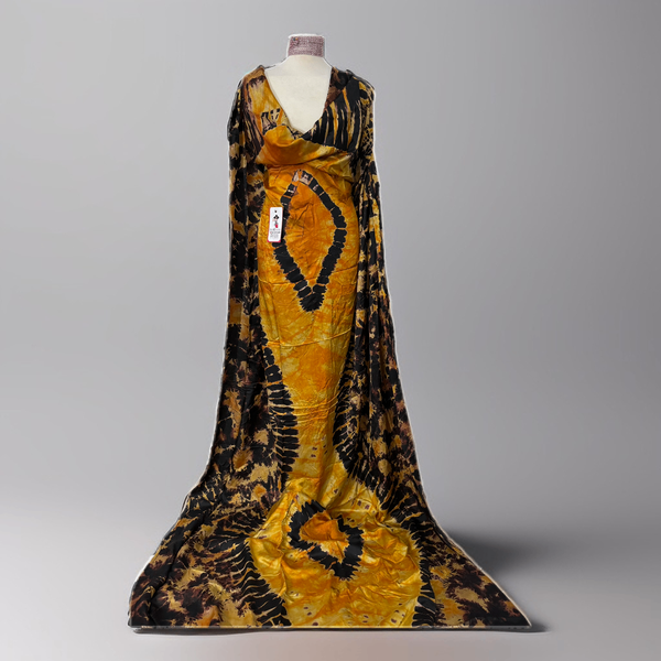 Silky tie & dye fabric