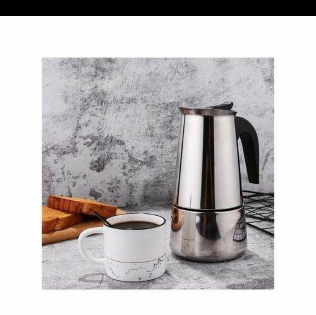 Cafetière italienne en acier inoxydable