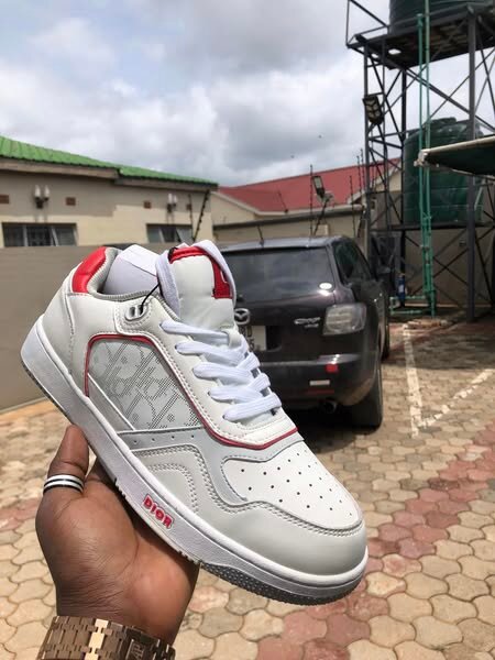 DIOR B27 Low White Red Sneakers