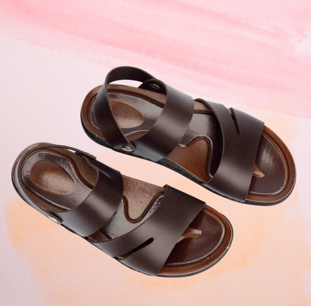 Man's stylish brown sandal