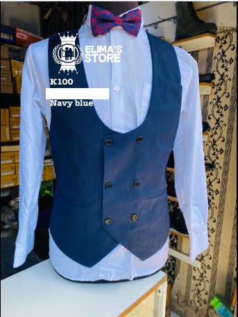 blue men's vest