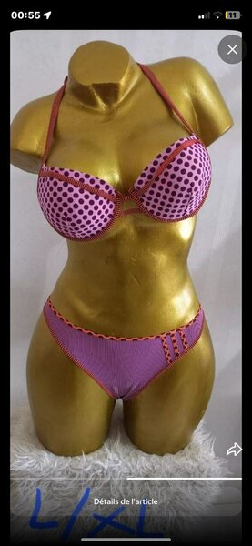 Ensemble de lingerie à pois