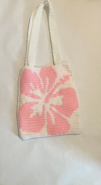 Crochet tote bag