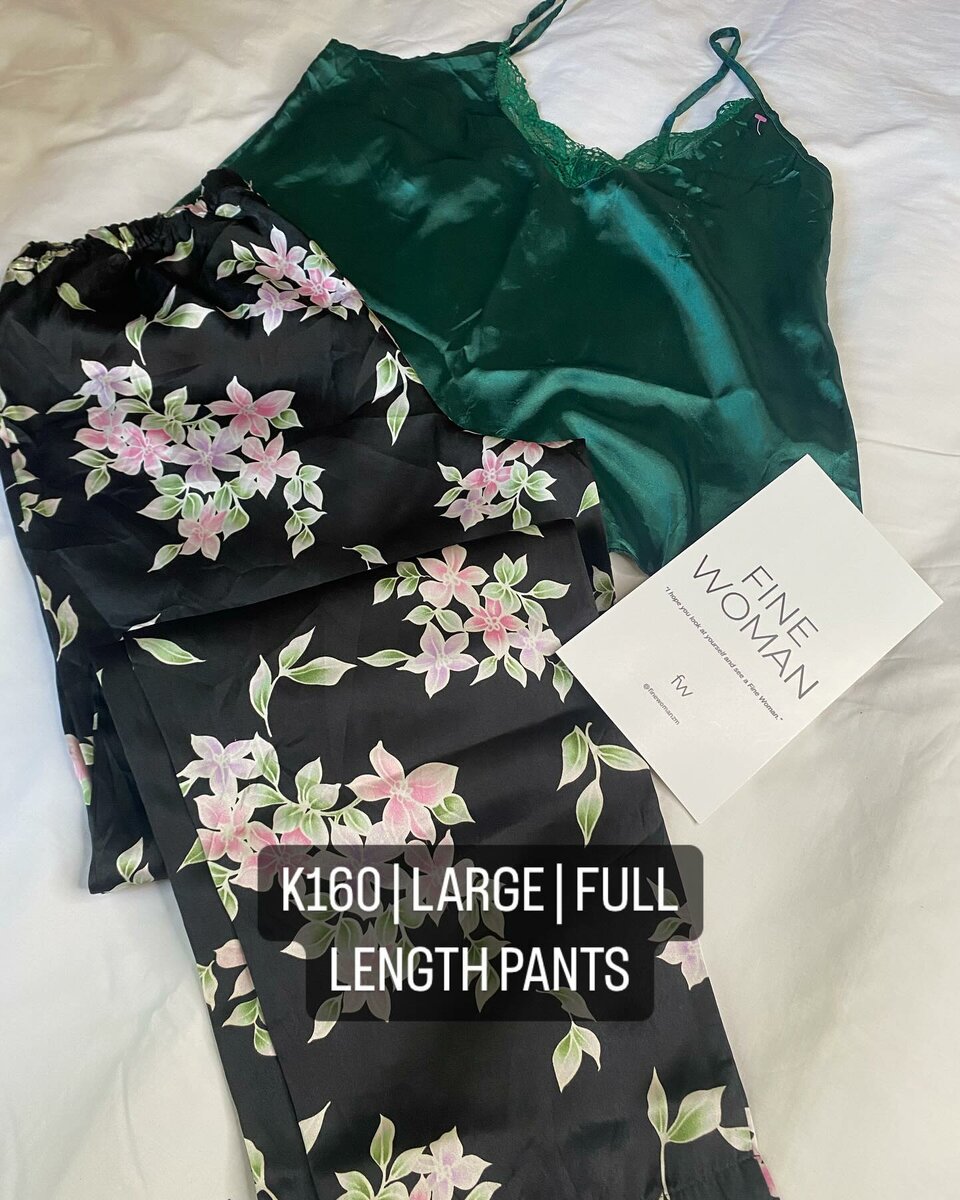 Beautiful women's pajamas with floral print