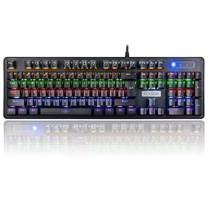 Clavier de jeu filaire rétroéclairé avec souris filaire