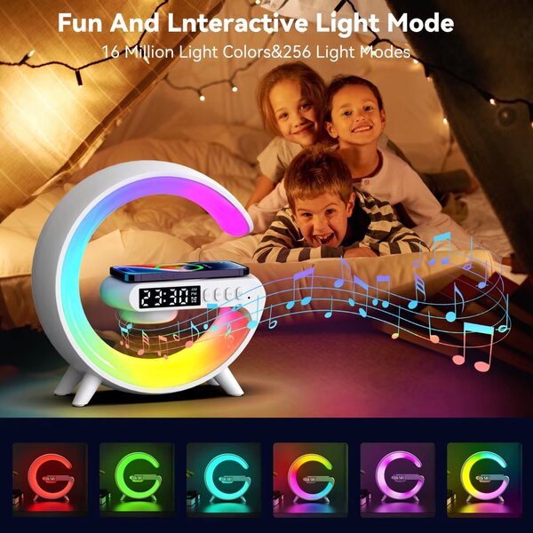 Réveil LED Multicolore Bluetooth