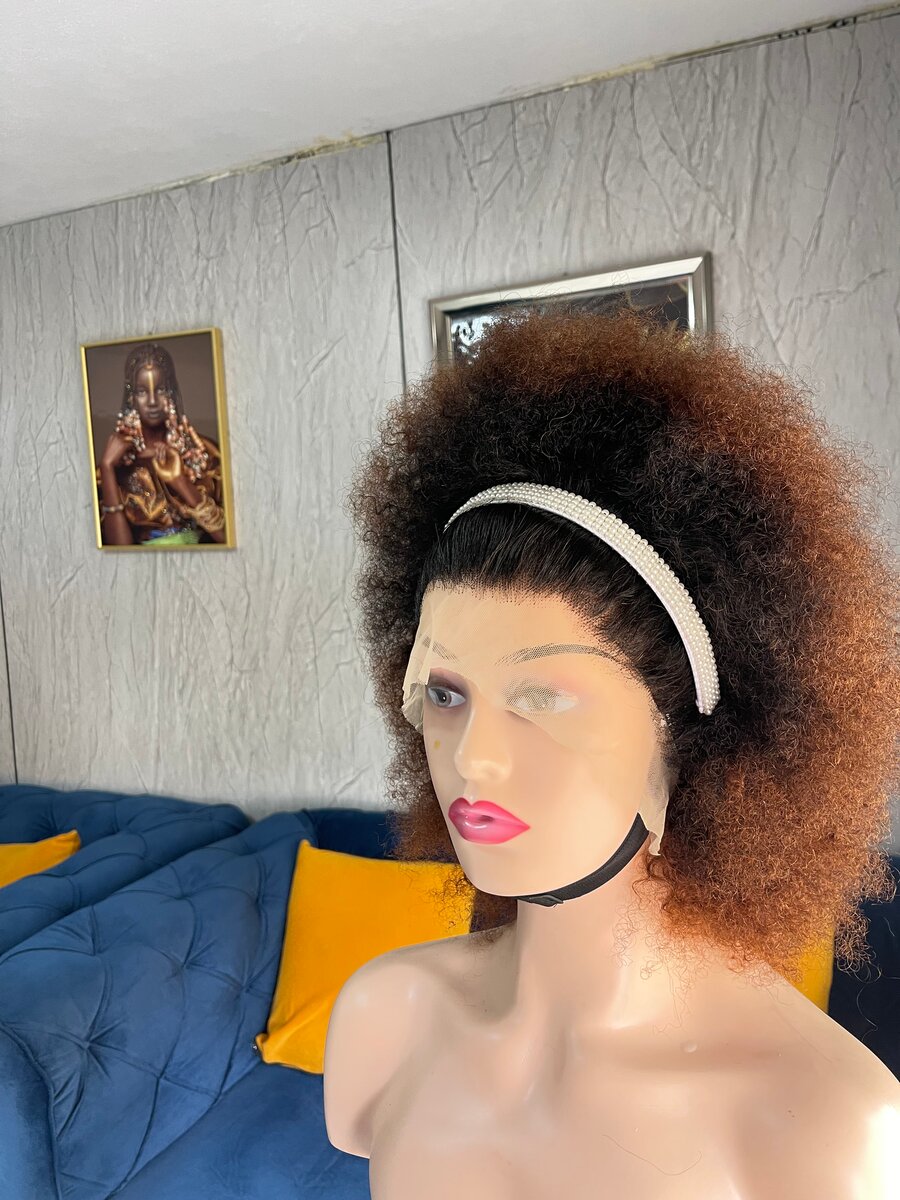 Natural Afro Lace Front Wig