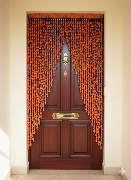 Rideau de porte décoratif