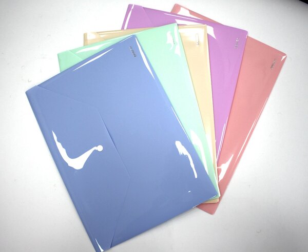 Папка конверт пастельные цвета