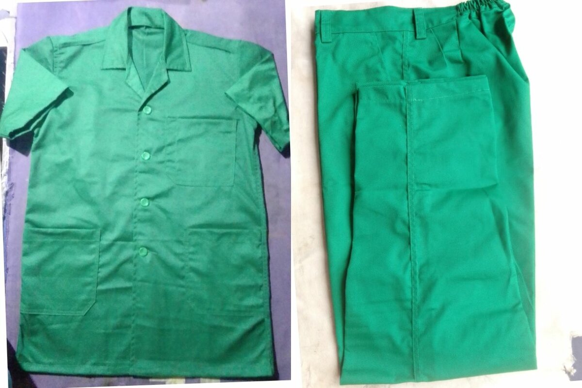 Ensemble blous d travail verte