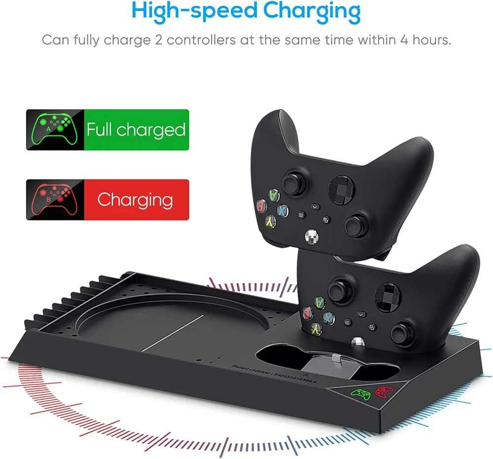 Refroidisseur xbox series x avec station de charge