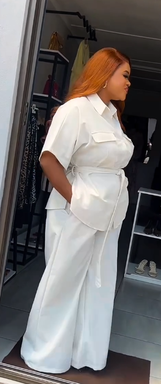 Women's White shirt and pants set