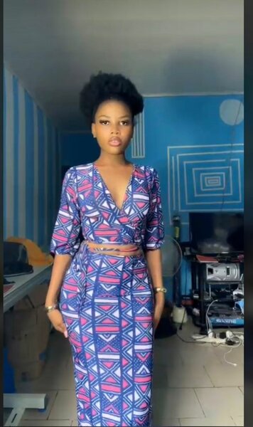 Robe longue ethnique élégante